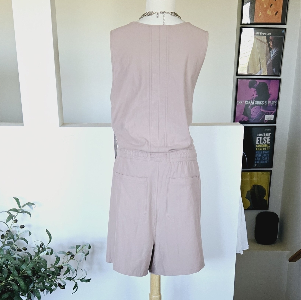 🏷️ATHLETA Farallon Romper Drawstring Organic Cotton UPF Molt Size 3X - Picture 10 of 14